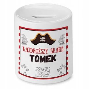 Skarbonka 330 ml Dla Tomka Syna Dziecka Prezent z Nadrukiem ze Zdjęciem - Skarbonki - miniaturka - grafika 1