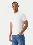 Koszulki męskie - Calvin Klein Polo LV04LF200G Biały Slim Fit - miniaturka - grafika 1