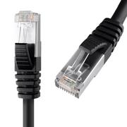 Patchcordy - Kabel patchcord CAT8 S/ftp AWG26 Cu Lszh czarny 1m - miniaturka - grafika 1