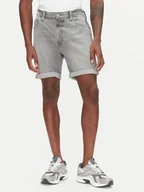 Spodenki męskie - Lee Szorty jeansowe Rider 112363904 Szary Slim Fit - miniaturka - grafika 1