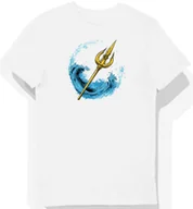 Koszulki męskie - Koszulka męska biała z nadrukiem bohatera Aquaman S - miniaturka - grafika 1