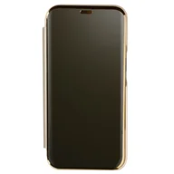 Etui i futerały do telefonów - Etui Folio do iPhone'a 13 Pro Clapet Translucent Design Uchwyt wideo w kolorze złotym - miniaturka - grafika 1
