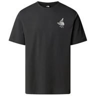 Koszulki sportowe męskie - Koszulka męska The North Face U Powder Days Relaxed S/S Tee-Graphic Rozmiar: XL / Kolor: ciemnoszary - miniaturka - grafika 1