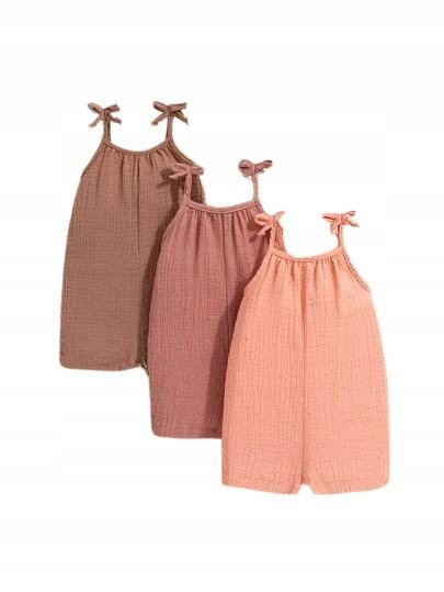 SHEIN 2 PAK KOMBINEZON DZIECIĘCY RÓŻOWY 92 11EB