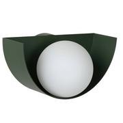 Lampy ścienne - Lucide Kinkiet LAMPA ścienna BENNI 45201/01/33 szklana OPRAWA kula ball zielona biała 45201/01/33 - miniaturka - grafika 1