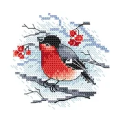 Pasmanteria - Haft krzyżykowy - Zestaw do haftu - Gil i jarzębina - miniaturka - grafika 1