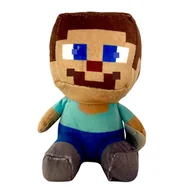 Maskotki i pluszaki - MINECRAFT JEŻDŻĄCY STEVE PLUSZOWA MASKOTKA 18CM POSTAĆ Z GRY PRZYTULANKA - miniaturka - grafika 1
