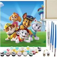 Zeszyty szkolne - Zestaw Maluj po numerach Artnico 20x20 Pies Patrol - miniaturka - grafika 1