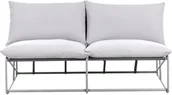 Sofy ogrodowe - Sofa ogrodowa dla 2 osób PICO Metal Szary - miniaturka - grafika 1