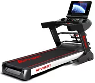 Bieżnie - APVsport 1 grupa, SERIA TOP QUALITY, model A8000T 6KM Bieżnia elektryczna do biegania i chodzenia, ekran TFT ANDROID 10.1 cala, dodatkowe wyposażenie – masażer, hantle, brzuszki, mata, pas biegowy 145x58cm - miniaturka - grafika 1