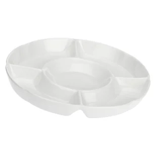 Okrągła taca do przekąsek Convivio - Biały, 35.5 cm - Tace i patery - miniaturka - grafika 1