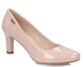 Czółenka - Półbuty damskie Sergio Leone 1459 nude pat pu - miniaturka - grafika 1