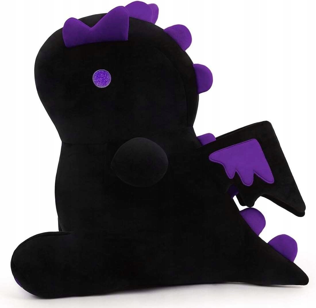 Maskotka Dinozaur Czarny Dla Dzieci Pluszowa Zabawka Miękka 40 cm