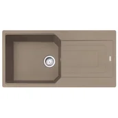 Zlewozmywaki - Franke Urban UBG 611-100 XL GSC Zlewozmywak granitowy jednokomorowy 100x50 cm cappuccino 114.0687.291 - miniaturka - grafika 1
