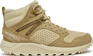 Buty trekkingowe damskie - Buty trekkingowe damskie Merrell Merrell Wildwood Mid Leather WP J038298 Beżowe 40 - miniaturka - grafika 1