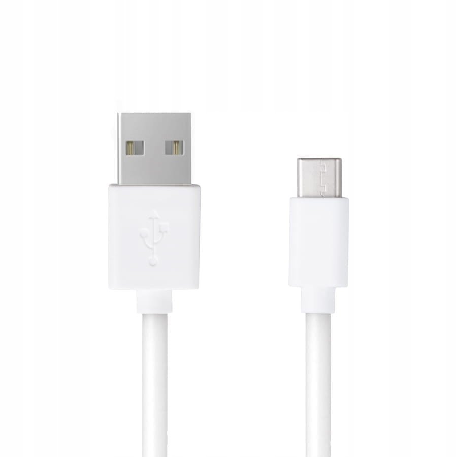 KABEL USB - USB-C DO ŁADOWANIA TELEFONU 2A SZYBKIE ŁADOWANIE BIAŁY 1m VAYOX