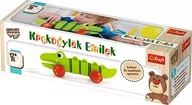 Zabawki interaktywne dla dzieci - Trefl 60659 Drewniana zabawka do ciągnięcia Krokodylek Emilek 60659 - miniaturka - grafika 1