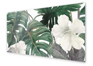 Panel kuchenny HOMEPRINT Biały egzotyczny kwiat 140x70 cm - Dekoracje domu - miniaturka - grafika 1