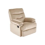 Fotele - Fotel Wypoczynkowy Rozkładany Drager Beż Halmar - miniaturka - grafika 1