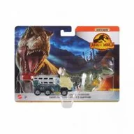 Samochody i pojazdy dla dzieci - Matchbox Jurassic World Transporter z Gigantozaur Mattel - miniaturka - grafika 1