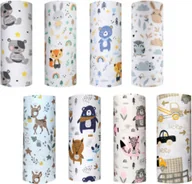 Meble i wyposażenie gabinetów medycznych - Pieluszka tetrowa dla niemowląt - miękka i chłonna - materiał bezpieczny dla skóry dziecka - wielorazowa pielucha w ciekawe wzory - miniaturka - grafika 1