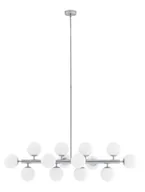 Lampy sufitowe - Kaspa : Lampa wisząca Cumulus 1 srebrna 10751143 - miniaturka - grafika 1