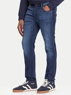 Spodnie męskie - Wrangler Jeansy Larston 112372934 Granatowy Slim Fit - miniaturka - grafika 1