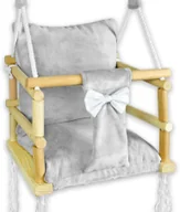 Leżaczki i huśtawki - Szara rosnąca huśtawka dziecięca W2-N84 - miniaturka - grafika 1