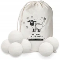 Środki do prania - KULE WEŁNIANE ZMIĘKCZAJĄCE DO SUSZARKI CIUCHÓW DO SUSZENIA UBRAŃ XXL 6SZT - miniaturka - grafika 1