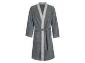 Szlafroki męskie - Egeria Szlafrok męski Bruno w bawełny, w stylu kimono (S, Ciemnoszary) - miniaturka - grafika 1