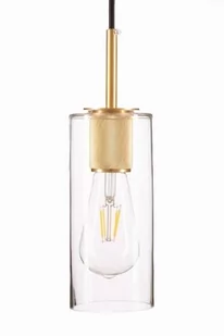 Lampa wisząca tuba szklana 10cm MADRID przezroczysta - Lampy sufitowe - miniaturka - grafika 1