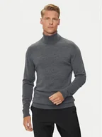 Swetry męskie - Calvin Klein Golf K10K110420 Szary Slim Fit - miniaturka - grafika 1