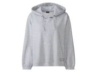 Bluzy damskie - esmara® Bluza dresowa damska XXL z kapturem (XL (48/50), Szary) - miniaturka - grafika 1