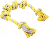 Zabawki dla psów - Nuxie NUXIE Bawełniany szarpak dla psa z 4 węzłami xxl 60cm - miniaturka - grafika 1