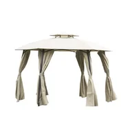 Pawilony ogrodowe - Pawilon ogrodowy okrągły Gavi 2 beżowy - miniaturka - grafika 1