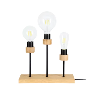 Britop Chandelle lampa stołowa 3-punktowa dąb olejowany/czarny 84149374 84149374 - Lampy stojące - miniaturka - grafika 1