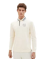 Koszulki męskie - TOM TAILOR Męska koszulka polo, 18592 – Vintage Beige, L - miniaturka - grafika 1