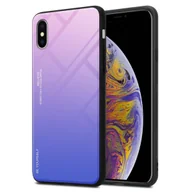 Etui i futerały do telefonów - Pokrowiec Do Apple iPhone XS MAX Etui w RÓŻOWO - NIEBIESKI TPU Obudowa Case Cover Plecki Ochronny Cadorabo - miniaturka - grafika 1