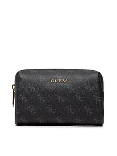 Guess Tya Cosmetic Bag 17 cm coal logo - Kosmetyczki, organizery i kuferki - miniaturka - grafika 2