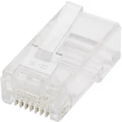 Wtyczki i adaptery - Wtyk RJ45 Utp na drut 8p8c kat.5e słoik 100szt. - miniaturka - grafika 1