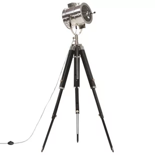 Vida Lampa podłogowa na trójnogu lite drewno mango 165 cm V-286111 - Lampy stojące - miniaturka - grafika 1
