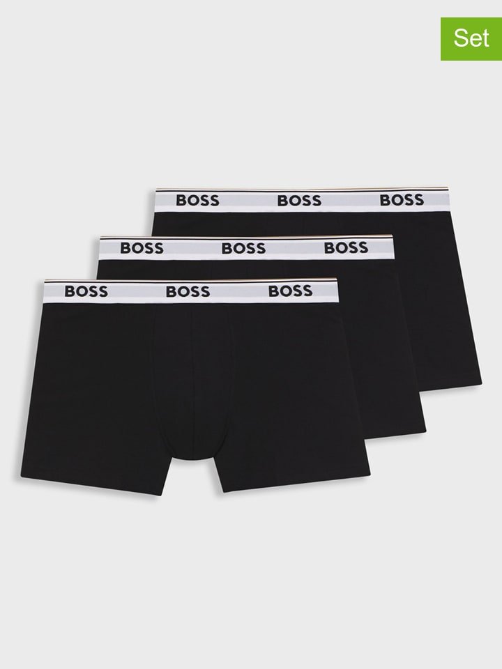Hugo Boss Underwear Bokserki (3 pary) w kolorze czarnym
