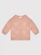 Swetry damskie - Benetton United Colors Of Kardigan 1036A5001 Różowy Regular Fit - miniaturka - grafika 1