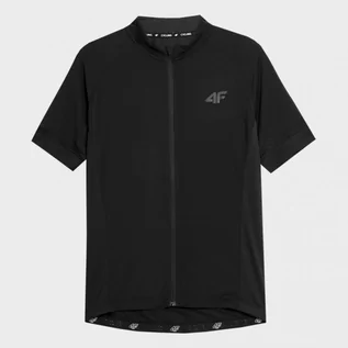 Koszulki sportowe męskie - Męska koszulka rowerowa 4F 4FSS23TFTSM173 - czarna - grafika 1