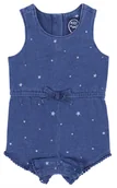 Kombinezony dla dzieci - Jeansowy Kombinezon/Body W Gwiazdki - miniaturka - grafika 1