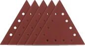 Materiały ścierne - Graphite Papier ścierny na rzep K120, trójkątny z 12 otworami, 5szt do szlifierki 59G264 - miniaturka - grafika 1