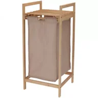 Kosze na bieliznę - Bathroom Solutions Półka łazienkowa z koszem na pranie h73 x 33 x 33 cm - miniaturka - grafika 1