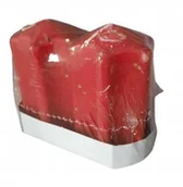 Świece - Świeca gwiazda czerwona 2 szt 58 x 90 mm - miniaturka - grafika 1