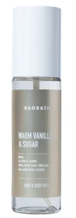 Baobath Mgiełka do ciała i włosów Warm Vanilla & Sugar - Kosmetyki do stylizacji włosów - miniaturka - grafika 1