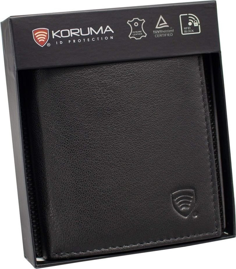 KORUMA Młodzieżowy portfel na karty antyRFID - SMART RFID BLOCK SM-900GBL Uniwersalny